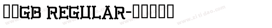 箴言GB regular字体转换
